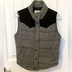 Grey/Black womens vest size M